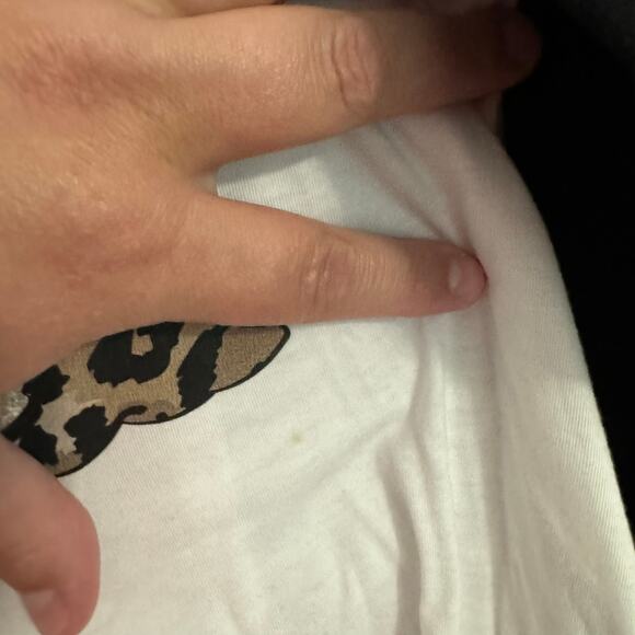 Bella Canvas Airlume Jersey Christmas Trees Top Ringer Tee Women's Size Medium - Picture 6 of 11